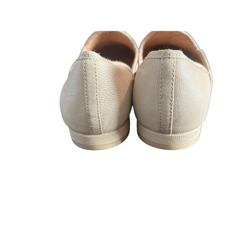 Chelsea and Violet Beige Slip On Loafers Flats Size 10 Minimalist Faux Leather - Picture 6 of 7